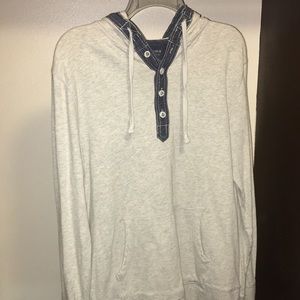 Off white Long Sleeve Shirt w/ hood